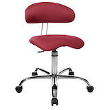 Artikelbild 1 für Topstar Bürostuhl Sitness® 40, ST290W51 Stoff rot, Gestell chrom, Artikelnummer 462846
