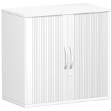 Artikelbild 1 für geramöbel Flex Rollladenschrank weiß, silber 1 Fachboden 80,0 x 42,5 x 79,8 cm, Artikelnummer 876197