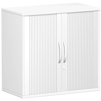 Artikelbild 20 für geramöbel Flex Rollladenschrank weiß, silber 1 Fachboden 80,0 x 42,5 x 79,8 cm, Artikelnummer 876197