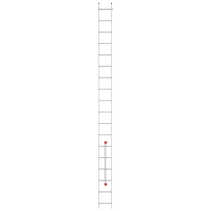 Artikelbild 2 für Hailo Anlegeleiter S60 ProfiStep uno silber 18 Sprossen, H: 507,0 cm, Artikelnummer 243340