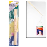 Artikelbild 1 für folia Bastelzubehör Laternenstab mit Drahtbügel + 1 LED Licht natur, Artikelnummer 693019