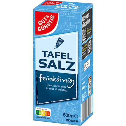 Artikelbild 12 für GUT&GÜNSTIG TAFELSALZ Salz, 500,0 g, Artikelnummer 531859