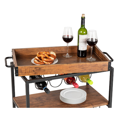 Artikelbild 4 für WENKO Etagenwagen Rustico braun 80,0 x 40,0 x 89,5 cm, Artikelnummer 810657