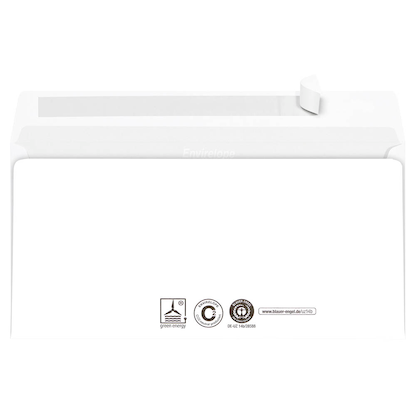 Artikelbild 3 für MAILmedia Briefumschläge Envirelope® DIN lang+ mit Fenster recycling-weiß haftklebend 500 St., Artikelnummer 290597