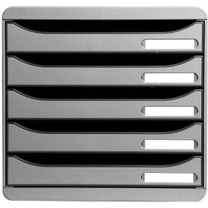 Artikelbild 2 für Exacompta Schubladenbox BIG-BOX PLUS lichtgrau 309740D, DIN A4 mit 5 Schubladen, Artikelnummer 667283