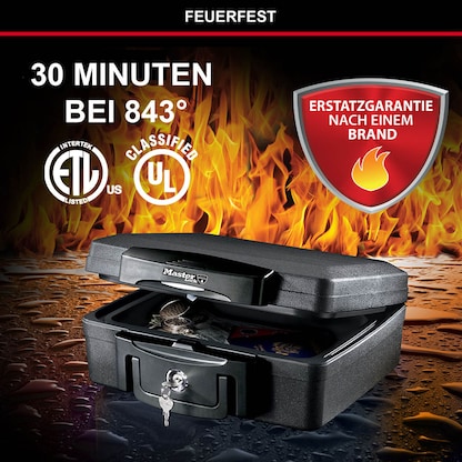 Artikelbild 4 für Master Lock® Dokumentenkassette feuerfest H0100EURHRO Zylinderschloss, Artikelnummer 727794