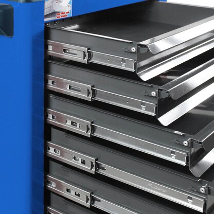 Artikelbild 2 für ADB Basic Werkstattwagen blau 9 Schubladen, Artikelnummer 206831