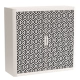 Artikelbild 1 für PAPERFLOW easyOffice Black & White Rollladenschrank 60404 2 Fachböden 110,0 x 41,5 x 104,0 cm, Artikelnummer 210837