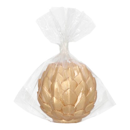Artikelbild 3 für STARPAK Kugelkerze Pine Cone gold, Artikelnummer 313146