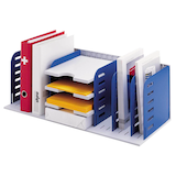Artikelbild 1 für styro Sortierstation styrorac grau/blau mit 7 Fächer, Artikelnummer 370231