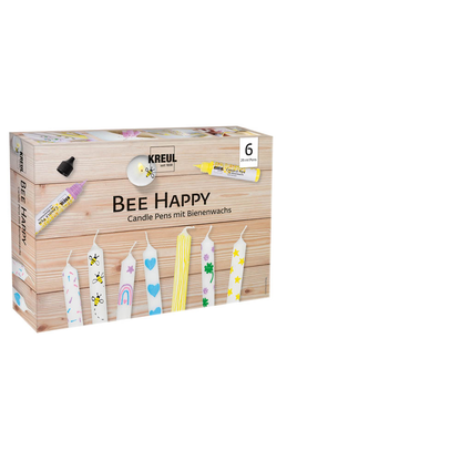 Artikelbild 2 für 6 KREUL Bee Happy Kerzenstifte farbsortiert, Artikelnummer 114938