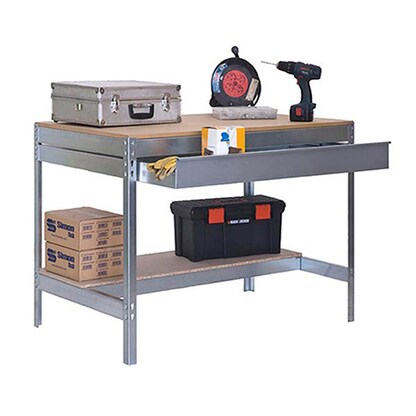 Artikelbild für Simonrack Werkbank SIMONWORK BT0 BOX silber 1 Schublade 121,0 x 76,0 x 84,2 cm, Artikelnummer 359418