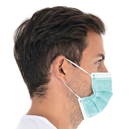 Artikelbild 10 für HYGOSTAR medizinischer Mundschutz DIN EN 14683 Typ II R, 50 St., Artikelnummer 500359