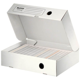 Artikelbild 1 für 10 LEITZ Archivboxen Infinity weiß 25,5 x 33,0 x 8,0 cm, Artikelnummer 515029
