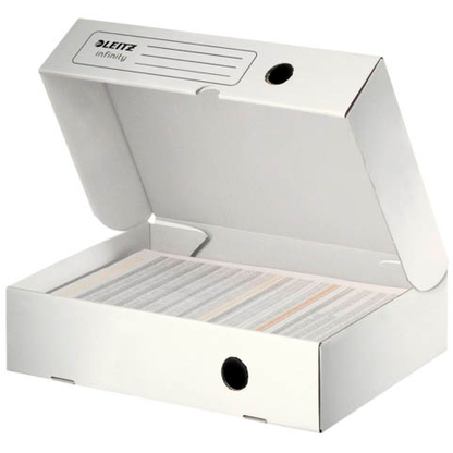 Artikelbild 16 für 10 LEITZ Archivboxen Infinity weiß 25,5 x 33,0 x 8,0 cm, Artikelnummer 515029