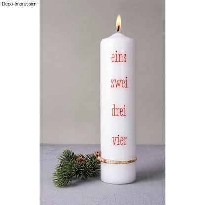 Artikelbild 3 für Rayher Bastelset Adventszahlen Transferfolie Zahlen 1 - 4 rot, Artikelnummer 686644