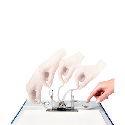 Artikelbild 6 für AKTION: LEITZ 1050 Ordner schwarz marmoriert Karton 5,2 cm DIN A4 mit Prämie nach Registrierung, Artikelnummer 652438