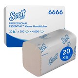 Artikelbild 1 für Scott® Papierhandtücher 6666 Essential Interfold-Falzung 2-lagig 4.000 Tücher, Artikelnummer 254316
