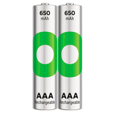 Artikelbild 1 für 2 GP Akkus ReCyko+ Micro AAA 650 mAh, Artikelnummer 255249