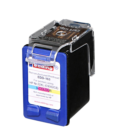 Artikelbild 4 für edding EDD-163 color Druckerpatrone kompatibel zu HP 22 (C9352AE), Artikelnummer 108118