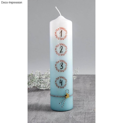 Artikelbild 4 für Rayher Bastelset Adventszahlen Transferfolie Zahlen 1 - 4 rot, Artikelnummer 686644