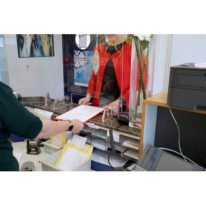 Artikelbild 7 für EICHNER Spuckschutz, transparent 60,0 x 100,0 cm, 1 St., Artikelnummer 184733