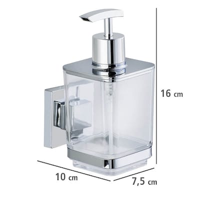 Artikelbild 3 für WENKO Seifenspender Quadro 22683100 silber Edelstahl/Kunststoff 330,0 ml, Artikelnummer 805594