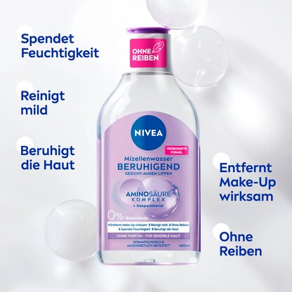 Artikelbild 2 für NIVEA BERUHIGEND Mizellenwasser 400,0 ml, Artikelnummer 578769