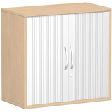 Artikelbild 1 für geramöbel Flex Rollladenschrank buche, silber 1 Fachboden 80,0 x 42,5 x 79,8 cm, Artikelnummer 876370