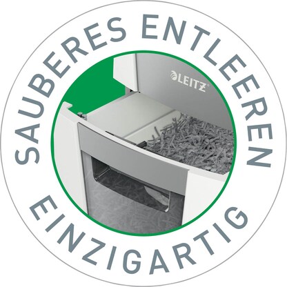 Artikelbild 8 für AKTION: LEITZ IQ Autofeed Small Office 300 Aktenvernichter mit Partikelschnitt P-4, 4 x 26 mm, bis 300 Blatt, weiß mit 75 Euro CashBack, Artikelnummer 267324