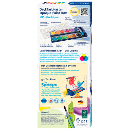 Artikelbild 8 für Pelikan K12 Wasserfarbkasten 12 Farben, Artikelnummer 746487