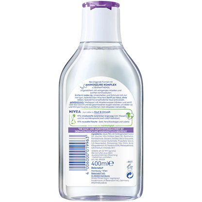 Artikelbild 6 für NIVEA BERUHIGEND Mizellenwasser 400,0 ml, Artikelnummer 578769