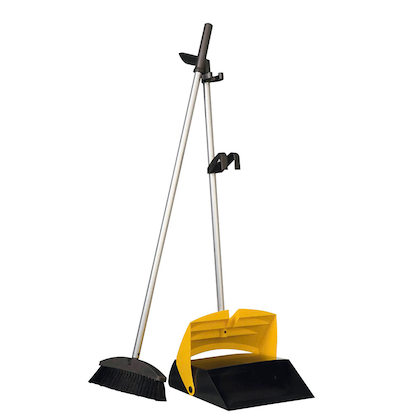 Artikelbild 3 für VERMOP Kehrgarnitur mit langem Stiel gelb Kunststoff 29,0 cm breit, Artikelnummer 961086