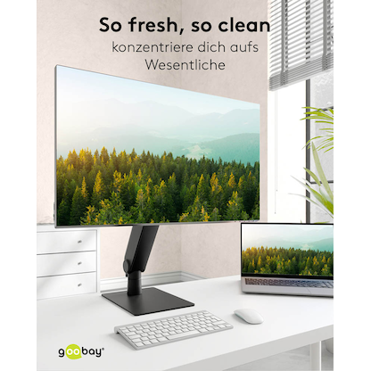 Artikelbild 8 für goobay Monitor-Halterung 70821 schwarz für 1 Monitor, Tischständer, Artikelnummer 656149