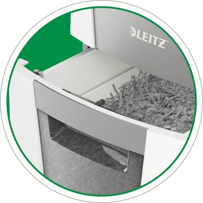Artikelbild 9 für AKTION: LEITZ IQ Autofeed Small Office 300 Aktenvernichter mit Partikelschnitt P-4, 4 x 26 mm, bis 300 Blatt, weiß mit 75 Euro CashBack, Artikelnummer 267324