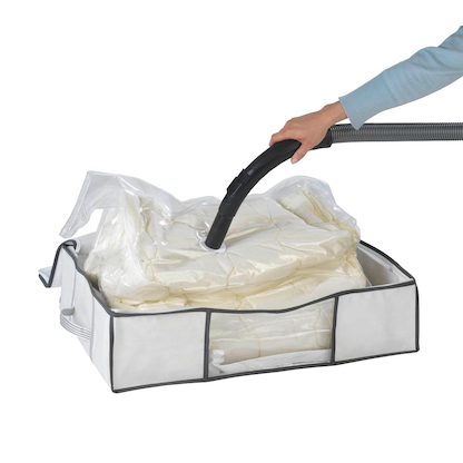 Artikelbild 3 für WENKO Soft Box M Vakuum-Unterbettkommode perlweiß/grau 65,0 x 15,0 x 50,0 cm, Artikelnummer 811564