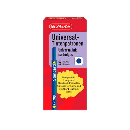 Artikelbild 3 für herlitz Universal Tintenpatronen für Füller blau 5 St., Artikelnummer 573828