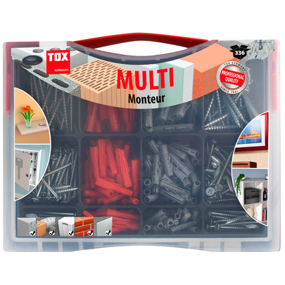 Artikelbild 4 für TOX Monteur Multi TRI 094901021 Dübel- und Schrauben-Sortiment, 336-teilig, Artikelnummer 559593