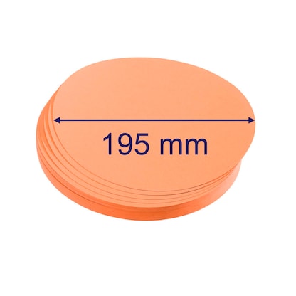 Artikelbild 2 für FRANKEN Moderationskarten orange Ø 19,5 cm, 500 St., Artikelnummer 670418