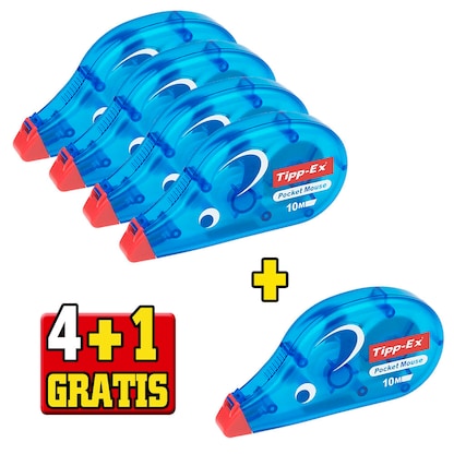 Artikelbild 17 für 4 + 1 GRATIS: 4 Tipp-Ex Korrekturroller Pocket Mouse 4,2 mm + GRATIS 1 St., Artikelnummer 581013