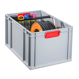 Artikelbild 1 für Allit ProfiPlus Eurobox grau, rot 40,0 x 60,0 x 32,0 cm, Artikelnummer 837265