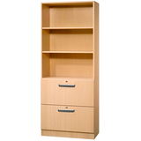 Artikelbild 1 für HAMMERBACHER Regalschrank 7300 SG, V7300/6/6/SG buche 80,0 x 42,0 x 200,4 cm, Artikelnummer 860770