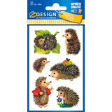Artikelbild 1 für AVERY Zweckform Aufkleber 4306 Igel, 18 Etiketten, Artikelnummer 242187