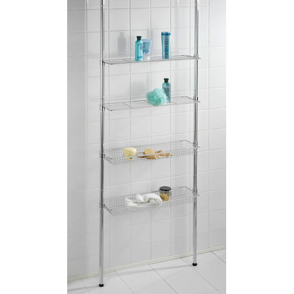 Artikelbild 2 für WENKO Teleskopregal Ellera silber 71,0 x 20,0 x 65,0 - 285,0 cm, 1 St., Artikelnummer 529392