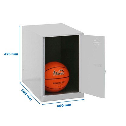 Artikelbild 2 für Simonrack Spind SIMONLOCKER DISM grau, weiß 8425437117541, 1 Schließfach 40,0 x 50,0 x 47,5 cm, Artikelnummer 355196