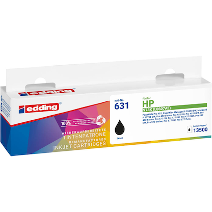 Artikelbild 2 für edding EDD-631 schwarz Druckerpatrone kompatibel zu HP 973X (L0S07AE), Artikelnummer 490462