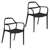 Artikelbild 1 für meet powered by PAPERFLOW Gartenstühle NOVA schwarz, 2 St., Artikelnummer 590368