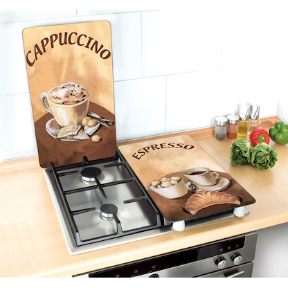 Artikelbild 7 für WENKO Herdabdeckplatten Kaffee braun, 2 St., Artikelnummer 528731