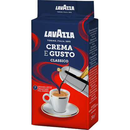 Artikelbild 2 für LAVAZZA Crema e Gusto Kaffee, gemahlen, Arabica- und Robustabohnen kräftig, 250,0 g, Artikelnummer 125379