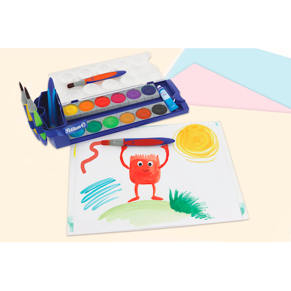 Artikelbild 10 für Pelikan K12 Wasserfarbkasten 12 Farben, Artikelnummer 746487